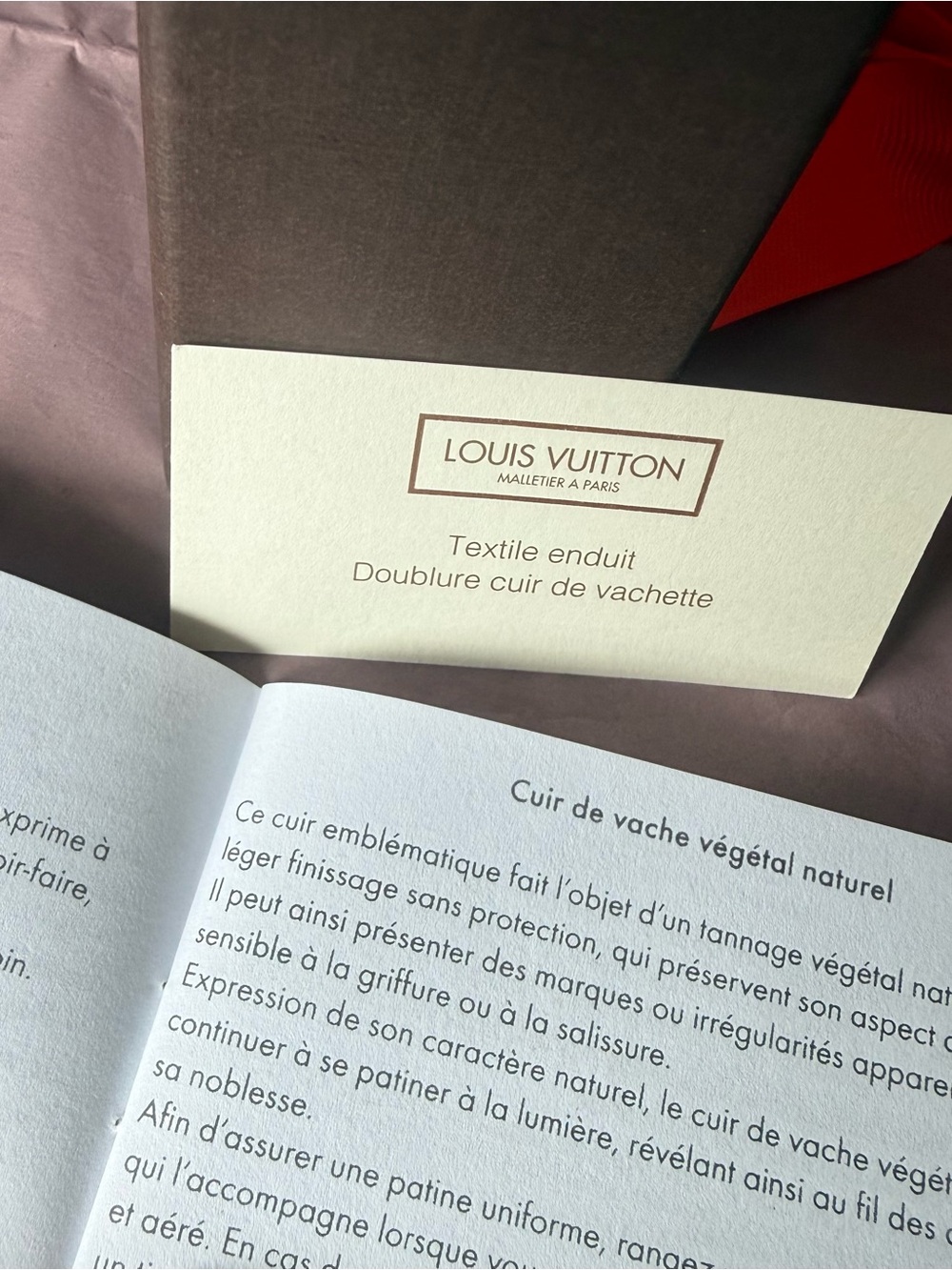 Louis Vuitton Gift Box with Ribbon & Care Booklet - Picture 11 of 11